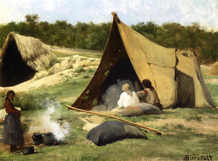 Indian Camp, 1858 - 1859 - Albert Bierstadt