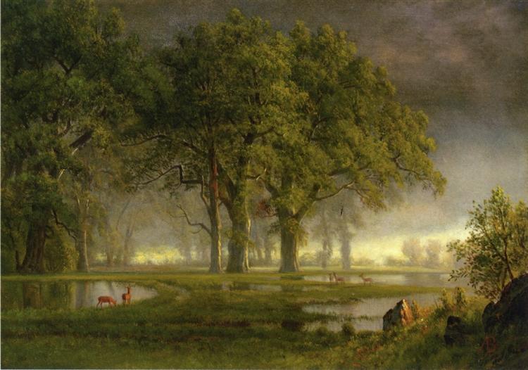 Sunglow - Albert Bierstadt