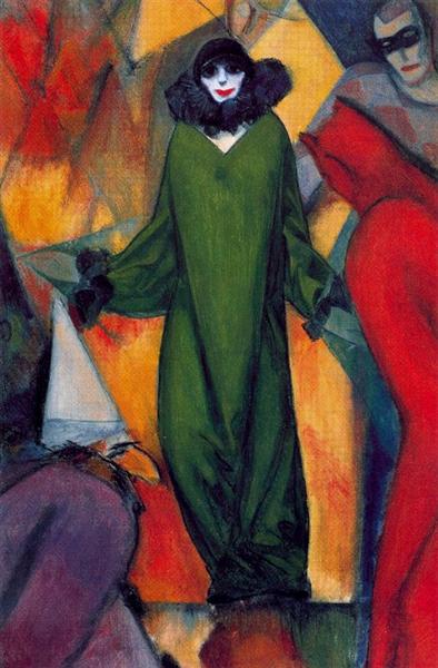 The green dress, 1913 - Albert Bloch
