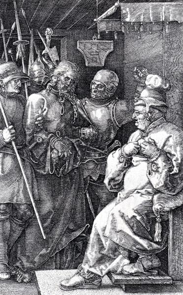 Christ Before Caiaphas, 1512 - Альбрехт Дюрер