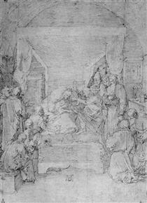 Death of the Virgin - Albrecht Dürer