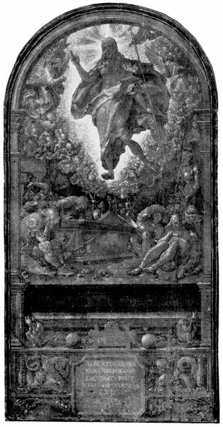 Design for the Fugger Chapel in Augsburg resurrection of Christ, 1510 - Albrecht Durer