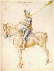 Knight On Horseback - Albrecht Dürer
