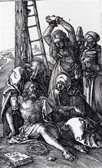 Lamentation Over Christ - Albrecht Dürer