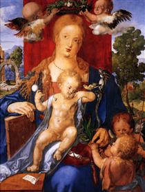 Madonna mit dem Zeisig - Albrecht Dürer