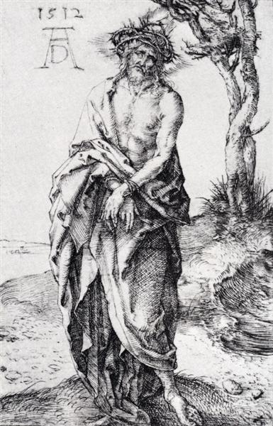 Man Of Sorrows With Hands Bound, 1512 - Albrecht Dürer