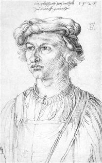 Portrait of a goldsmith from Mechelen - Albrecht Durer