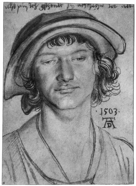 Portrait of an eighteen year old man, 1503 - Albrecht Dürer