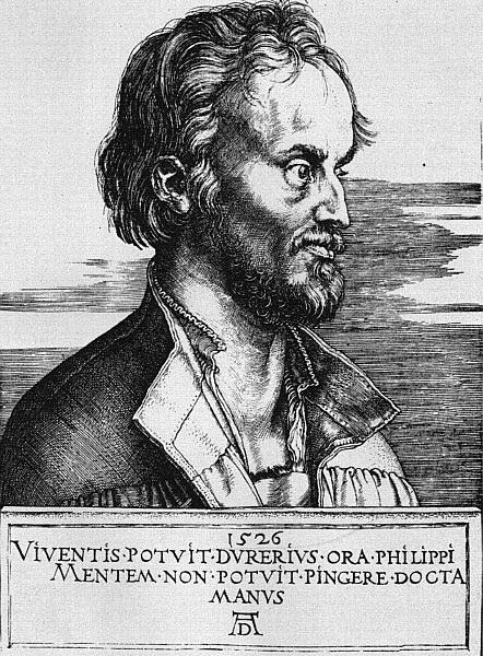 Портрет Филиппа Меланхтона, 1526 - Альбрехт Дюрер