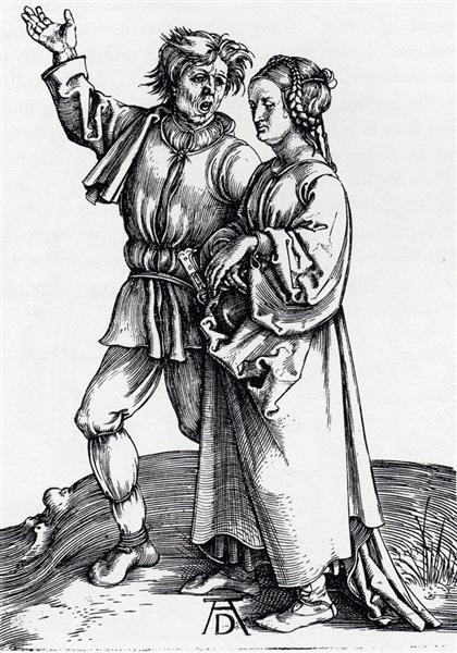 Rustic Couple, 1497 - Альбрехт Дюрер