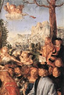 The Lady of the festival du Rosaire(fragment) - Albrecht Dürer