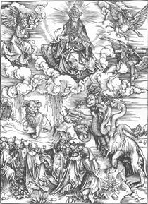 The Sea Monster and the Beast with the Lamb s Horn - Albrecht Dürer