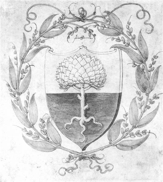 Wappen Pirckheimer, 1517 - Альбрехт Дюрер