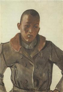 Youth Negro - Alexander Alexandrowitsch Deineka