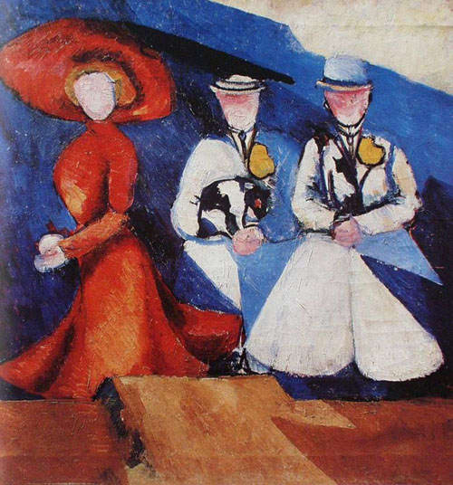 Three Female Figures, 1910 - Aleksandra Ekster