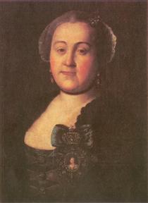 Portrait of a Mistress Agrippina Leontyevna Apraksina - Aleksey Antropov