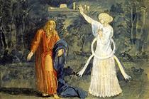 Christ in Gethsemane. The Angel. - Alexander Andrejewitsch Iwanow