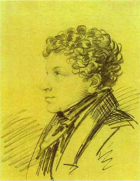 Portrait of Leo Pushkin, c.1822 - Олександр Орловський