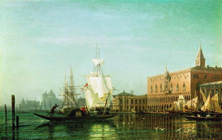 Венеция, c.1850 - Алексей Боголюбов