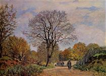 A Road in Seine et Marne - Alfred Sisley