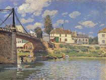 Die Brücke von Villeneuve-la-Garenne - Alfred Sisley