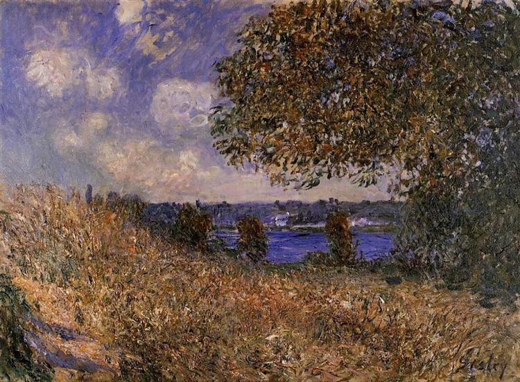 Near the Bank of the Seine at By, 1882 - Alfred Sisley
