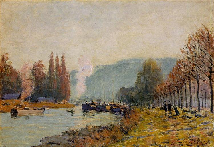 The Seine at Bougival, 1873 - Alfred Sisley