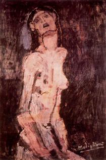 A suffering nude - Amedeo Modigliani