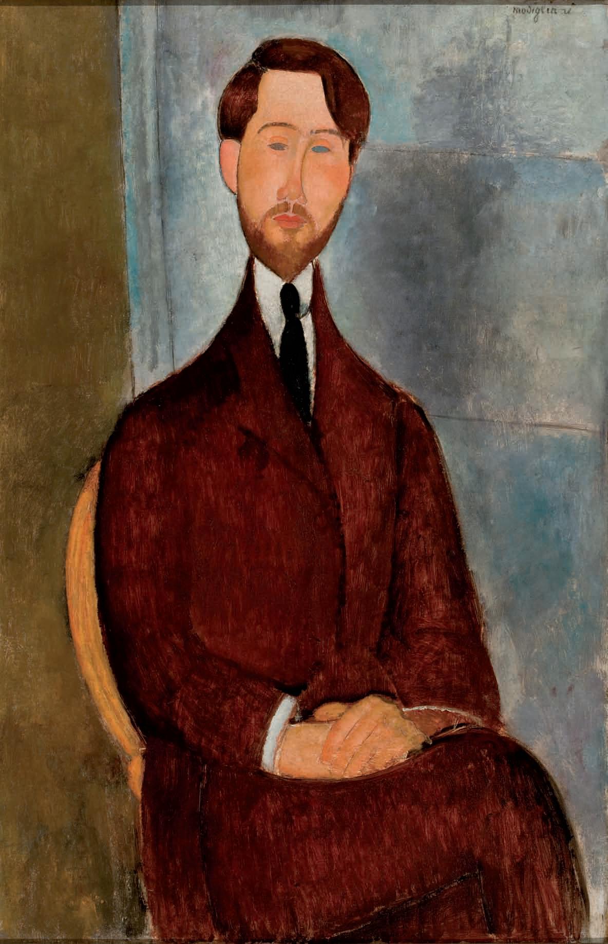 Portrait Of Leopold Zborowski 1917 Amedeo Modigliani WikiArt Org   Portrait Of Leopold Zborowski 1917 