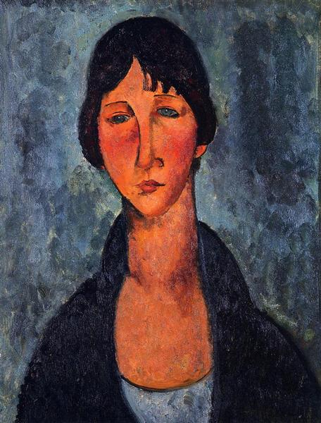 The Blue Blouse, c.1917 - Amedeo Modigliani