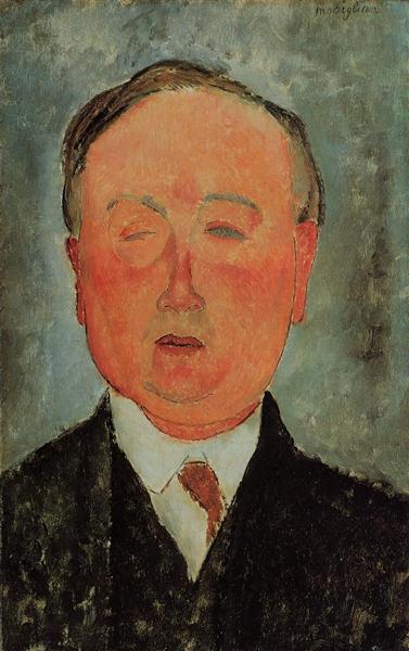 The Man with the Monocle, c.1918 - Amedeo Modigliani