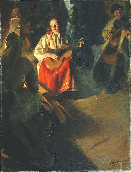 A Musical Family, 1905 - Андерс Цорн