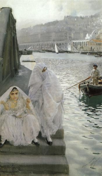 In the Harbour of Algiers, 1887 - 安德斯·佐恩