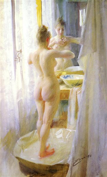 The Tub, 1888 - Anders Zorn