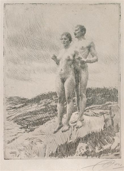 The two, 1916 - Андерс Цорн