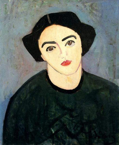 Madame Derain in Green, 1907 - Andre Derain