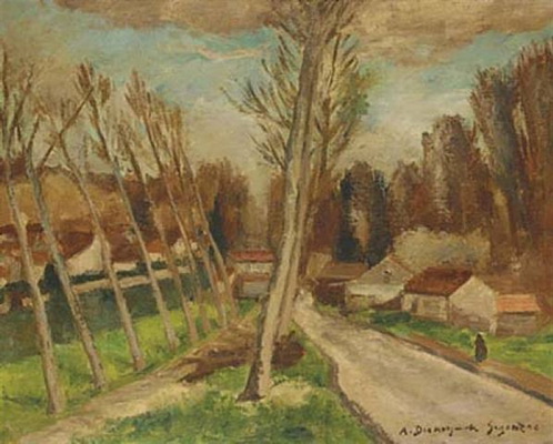 Crecy-la-Chapelle, la route de Voulangis, 1935 - André Dunoyer Segonzac