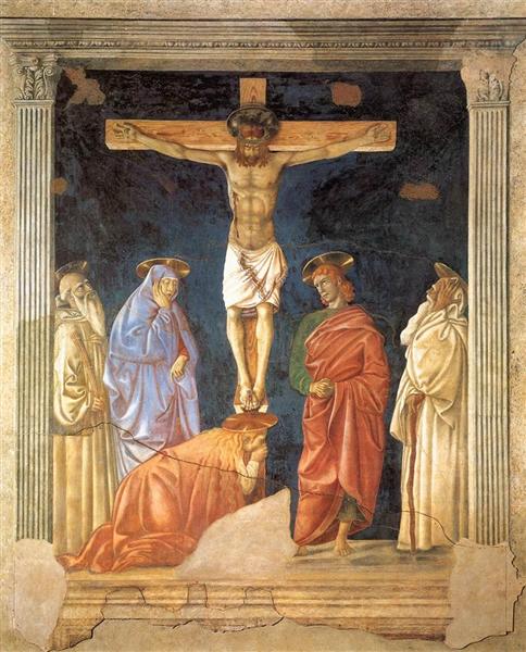 Crucifixion and Saints, c.1441 - 安德里亞·德爾·卡斯塔紐