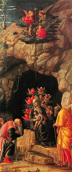 Поклоніння волхвів, 1460 - Андреа Мантенья