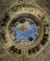 Ceiling of the Camera Picta or Camera degli Sposi - Andrea Mantegna