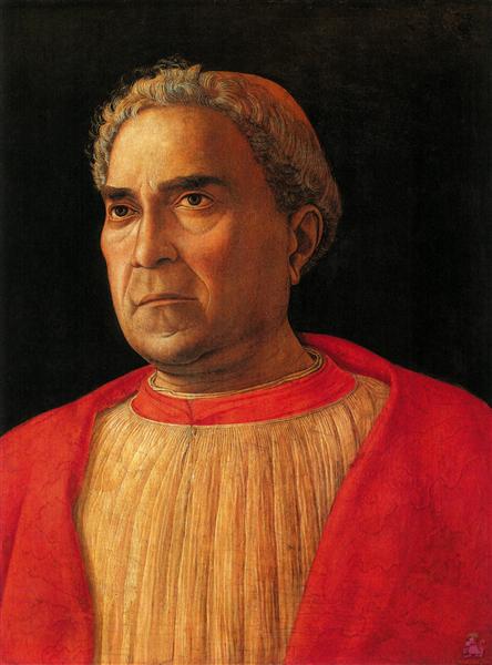 Portrait of Cardinal Lodovico Mezzarota, 1459 - Андреа Мантенья