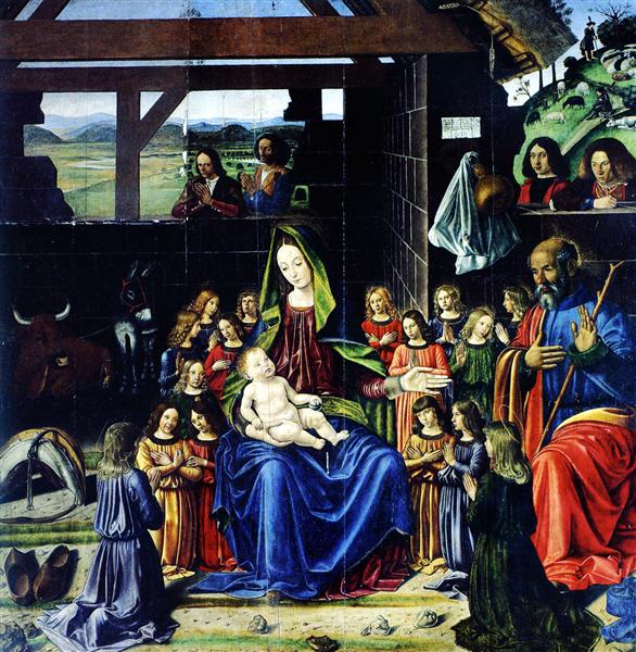 The Nativity, 1490 - Андреа Мантенья
