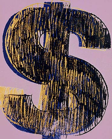 Dollar Sign - Andy Warhol