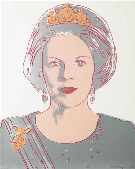 Queen Beatrix of the Netherlands, from Reigning Queens, 1985 - Энди Уорхол