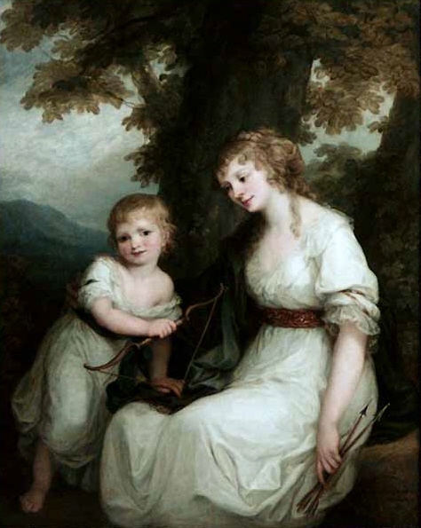 Juliane von Kriidener and her son Paul, 1786 - Angelica Kauffman