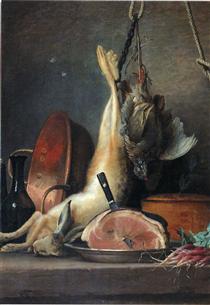 Still Life with Rabbit - Anne Vallayer-Coster