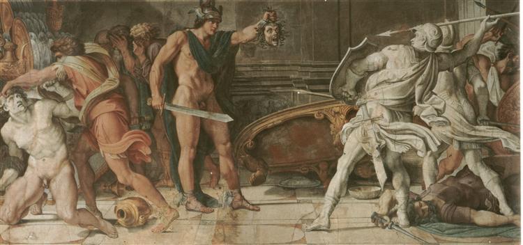 Perseus and Phineas, 1597 - Аннибале Карраччи