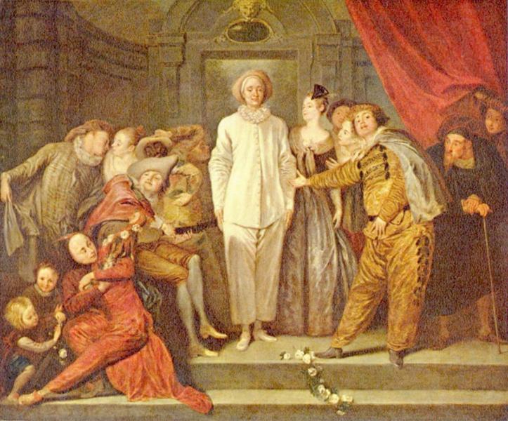 Italian Comedians, c.1720 - Antoine Watteau
