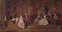 Das Ladenschild des Kunsthändlers Gersaint - Antoine Watteau
