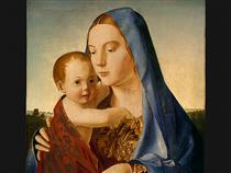 Мадонна с младенцем - Антонелло да Мессина